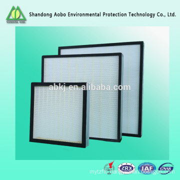 Hot sale 0.1 to 0.3 microns Fiberglass Pleated h14 hepa filter